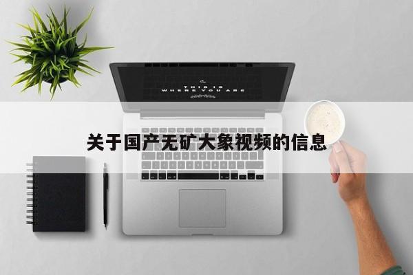 关于国产无矿大象视频的信息